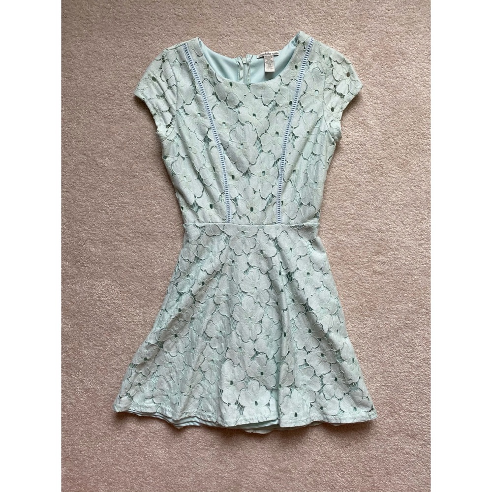 Mint Lace Fit and Flare Dress